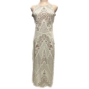 Opal blue lace dress, S